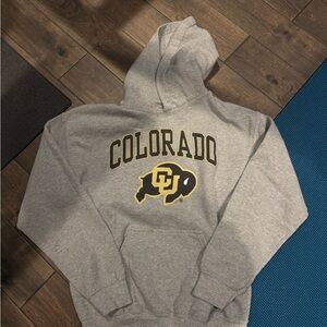 Gray CU boulder Hoodie